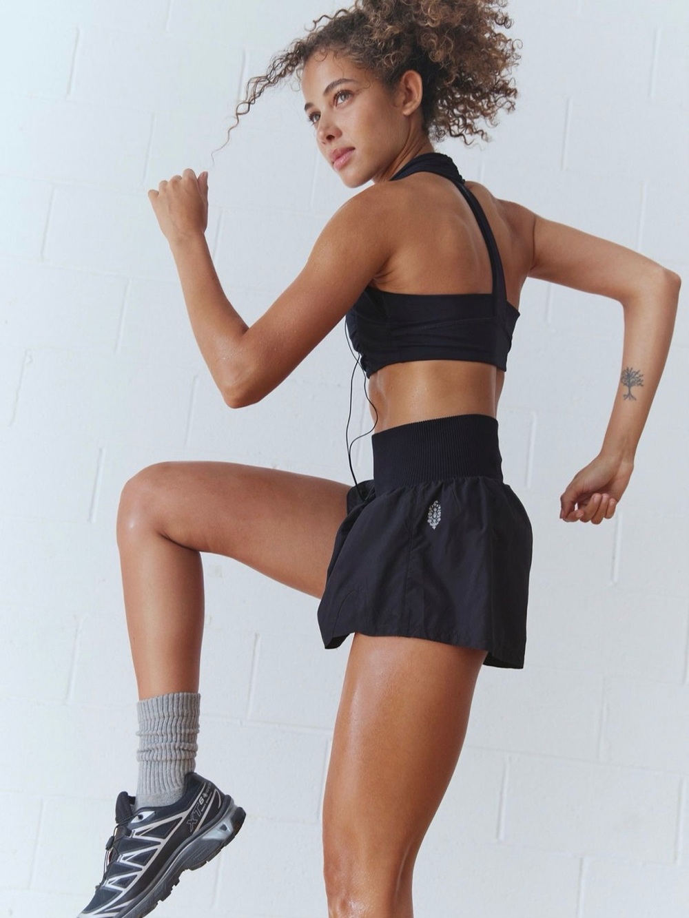 FP Movement by Free People Black High-Waist Athletic Short
